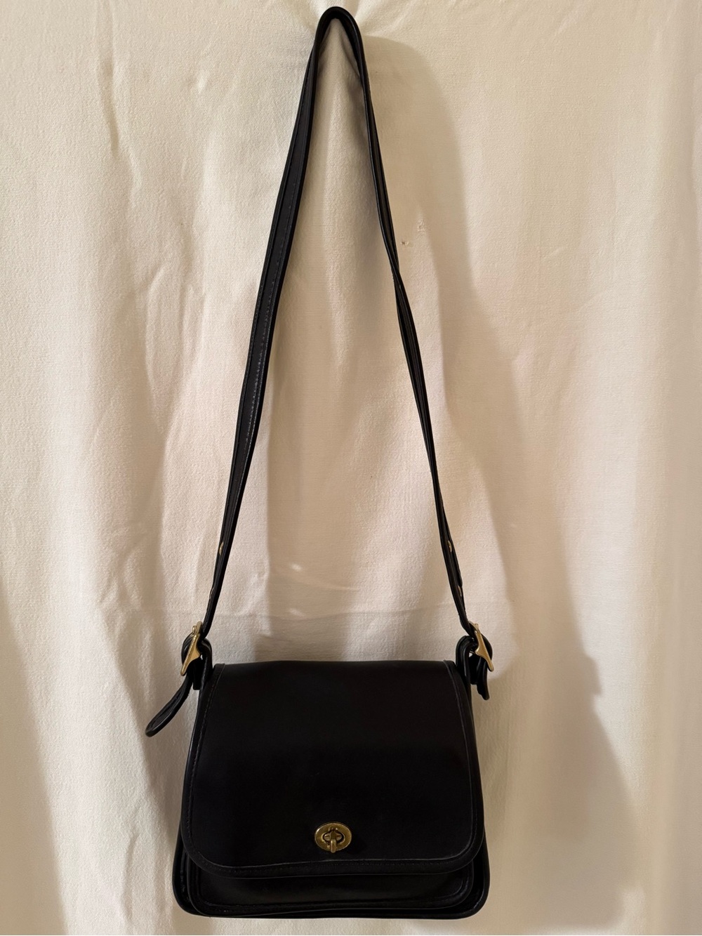 Vintage Black Coach 9061 Rambler’s Legacy Crossbody Leather Bag - Picture 2 of 10